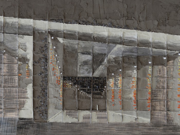 Космодамианская набережная. мозаика, фреска 60х100. 2015